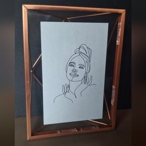 Umbra Rose Gold Geometric Wire Photo Frame